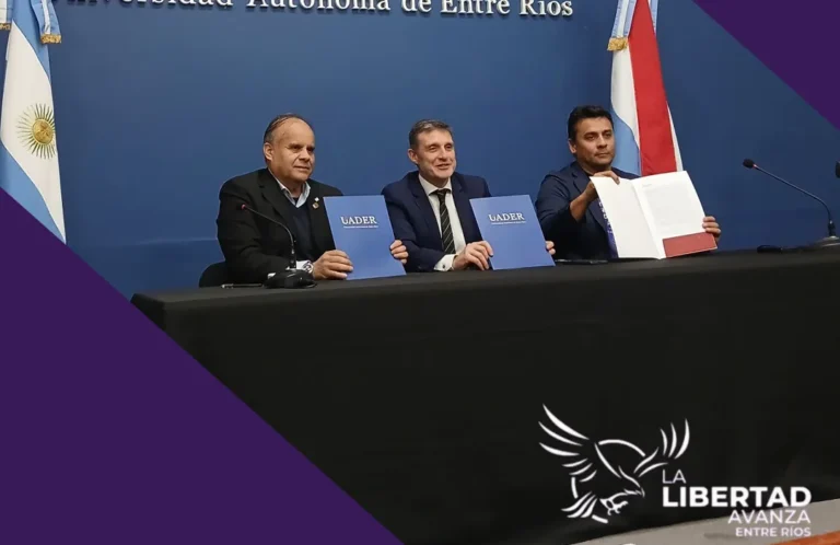 UADER la primera Universidad pública en firmar un convenio con La Libertad Avanza Entre Ríos